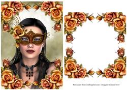 Masqued Beauty & Gorgeous Roses