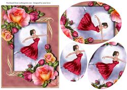 Romantica Roses & Magenta Ballerina Pyramid