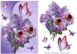 Purple Bouquet & Flutters