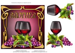 Art Nouveau Red Wine - Brother - More Available