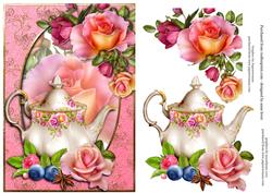 Floral Teapot & Romantica Roses