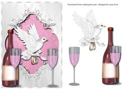 Pink Champagne & White Dove Wedding