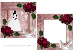 Beautiful Roses & Lace Silhouette Bride