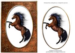 Majestic Rearing Wild Horse