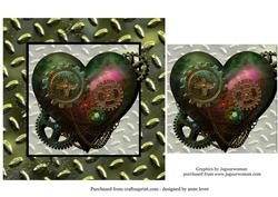 Metal Heart Steampunk Valentine - Male