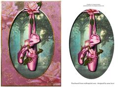Ballet Shoes, Roses & Rose Frame