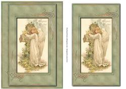 A Joyous Easter - Vintage Angel & Stone Cross
