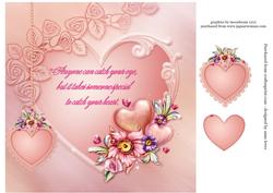 Gorgeous Pink Valentines Verse Topper