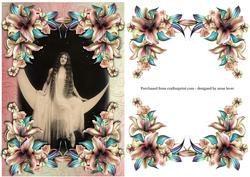 Vintage Fantasy Lilies + Decoupage