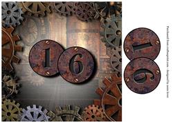 Steampunk Age Topper - 16 - Rusty Cogs
