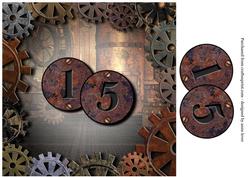 Steampunk Age Topper - 15 - Rusty Cogs