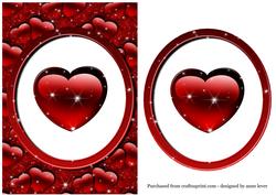 Elegant Valentines - Single Red Heart