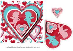 Modern Valentines Stickers Topper + Layers