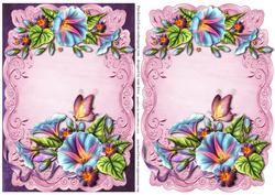 Gorgeous Morning Glory Topper & Plaque