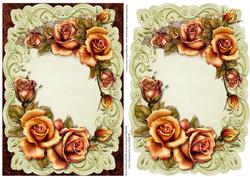 Beautiful Sunset Roses - Topper & Plaque