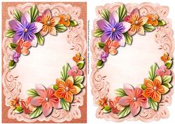 Beautiful Origami Flowers Topper & Plaque