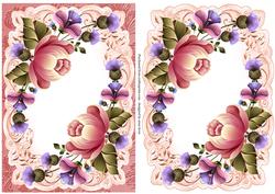 Gorgeous Pink Flowers Topper & Plaque
