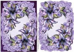 Beautiful Purple Lilies Topper & Plaque