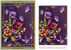 Enchanted Garden Flowers and Flutters Topper & Plaque