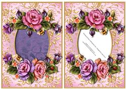 Enchanted Flowers and Gilded Frame Topper & Plaque