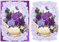Gorgeous Heirloom Roses Teapot Topper & Plaque
