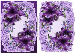 Stunning Dark Shadows Lilies Topper & Plaque