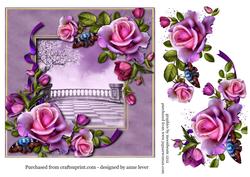 Gorgeous Romantica Roses Square Topper