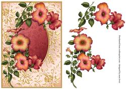 Fantasy Petunias & Gilded Frame