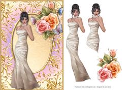 Glamour & Rosy Glow Roses + Decoupage