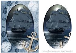 Ancient Sailing Ship - Male Topper