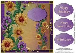 Beautiful Large Square Floral - Mother's Day, Birthday