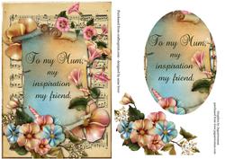 Shabby Chic Mother's Day + Sheet Music & Verse
