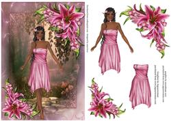 Tropical Elven Beauty & Stargazer Lilies