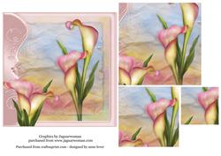 Gorgeous Calla Lilies Square Pyramid