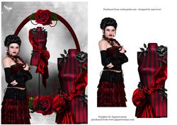 Red & Black Gothic Fierce Couture