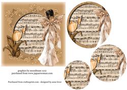 Sepia Tulip, Fae & Sheetmusic Pyramid