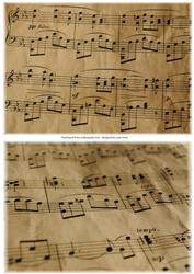 2 Close-up Vintage Sheet Music Backgrounds