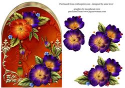 Wild Roses Arched Topper + Decoupage