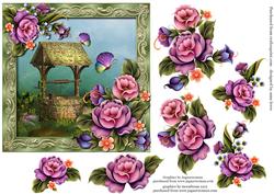 Secret Enchanted Wishing Well + Decoupage