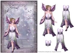 Lilac Fairy & Flutters + Decoupage