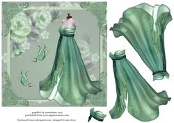 Beautiful Flowing Seafoam Dress