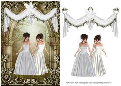 Wedding in the Wooded Glen - Two Brides