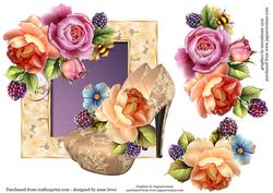 English Roses & Diva Shoes Over the Edge Topper