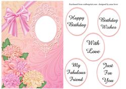 Pink & Peach Floral Birthday + Greetings