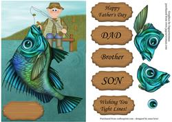 Catch of the Day - Father's Day, Dad, Son, Brother