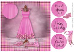 Fabulous Pink Dress & Accessories