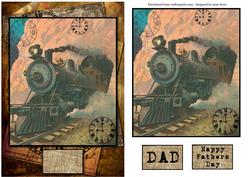 Vintage Train Steaming Out of the Tunnel
