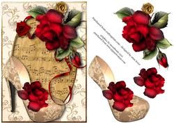 Drama Roses, Lace Shoe & Sheet Music