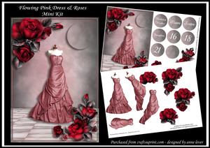 Flowing Pink Dress Mini Kit - 18, 21, Female Etc