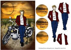 Motorbike, Red Jacket & Blue Jeans